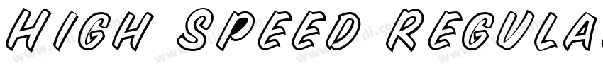 High Speed Regular字体转换